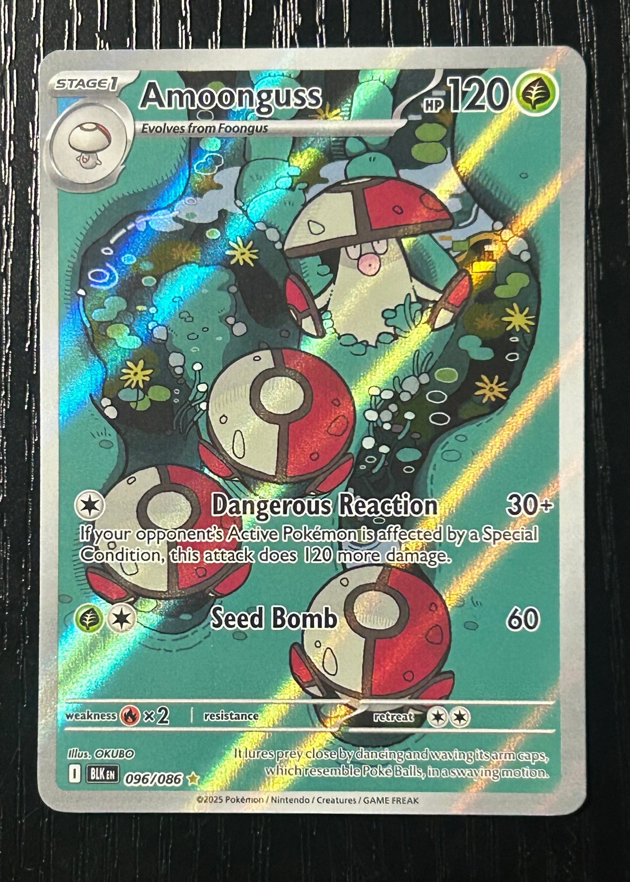 Amoonguss 096/086 AR Black Bolt Near Mint Pokémon TCG