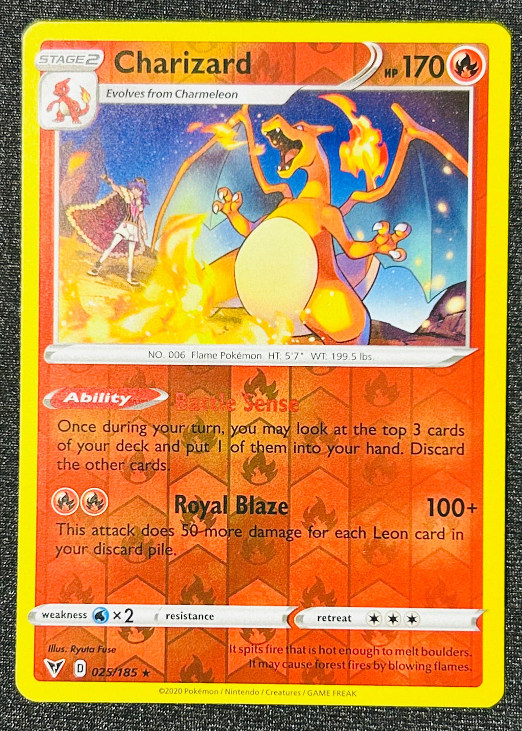 Charizard 025/185 Reverse Holo Vivid Voltage