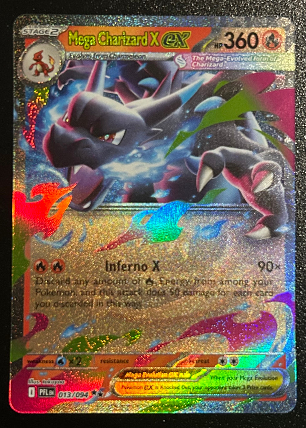 Charizard X EX 013/094 Phantasmal Flames