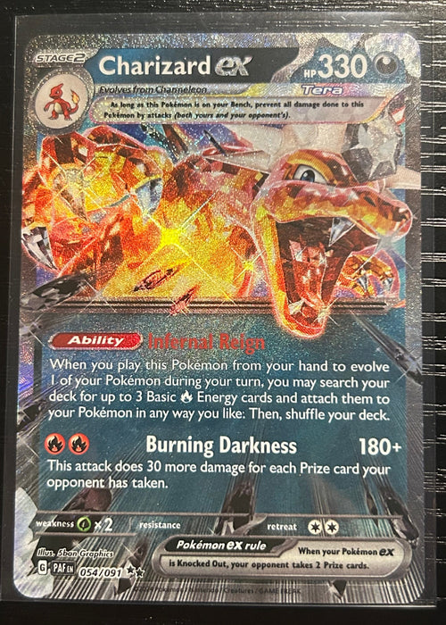 Pokémon trading card featuring Charizard ex