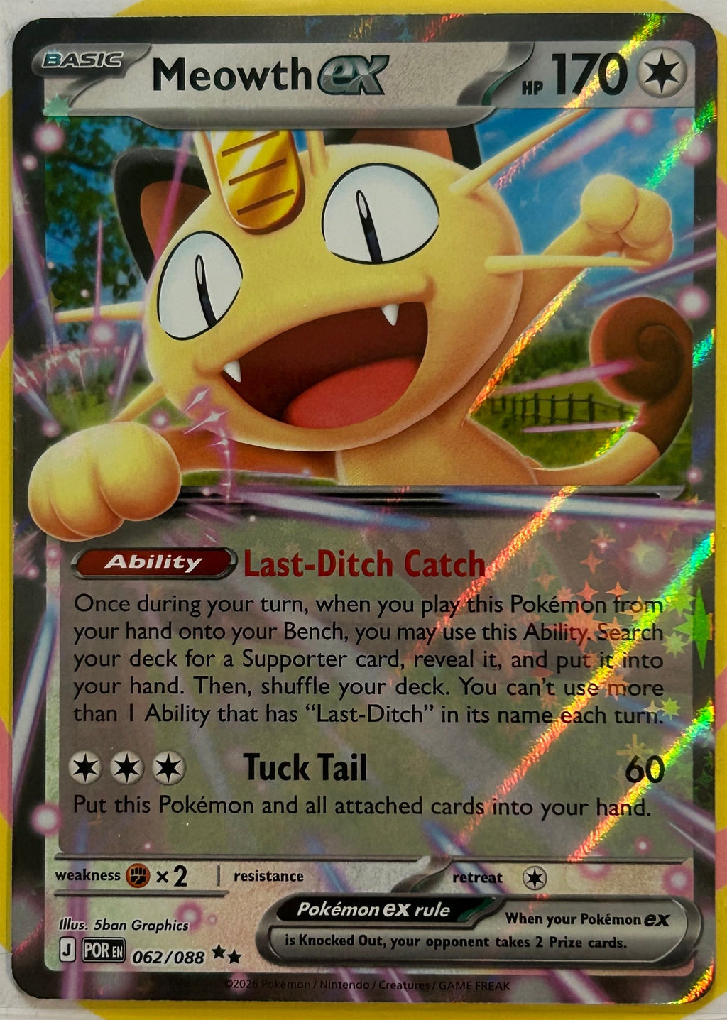 Meowth ex 062/088